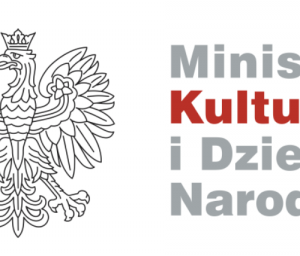 Logotypy: Dyskusyjnego Klubu Książki, Ministerstwa Kultury i Dziedzictwa Narodowego, Instytutu Książki.